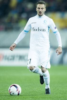 Gent s Danijel Milicevic pictured in action during a third game of the group stage (group H) of the Europa League competition between Ukraine club Shaktar Donetsk and Belgian soccer team KAA Gent, Thursday 20 October 2016, in Lviv, Ukraine. JASPERxJACOBS  x04962321x