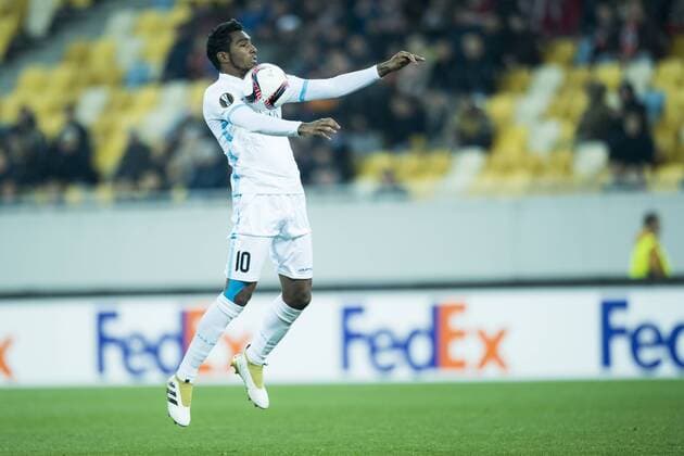 Gent s Renato Neto pictured in action during a third game of the group stage (group H) of the Europa League competition between Ukraine club Shaktar Donetsk and Belgian soccer team KAA Gent, Thursday 20 October 2016, in Lviv, Ukraine. JASPERxJACOBS  x04962322x