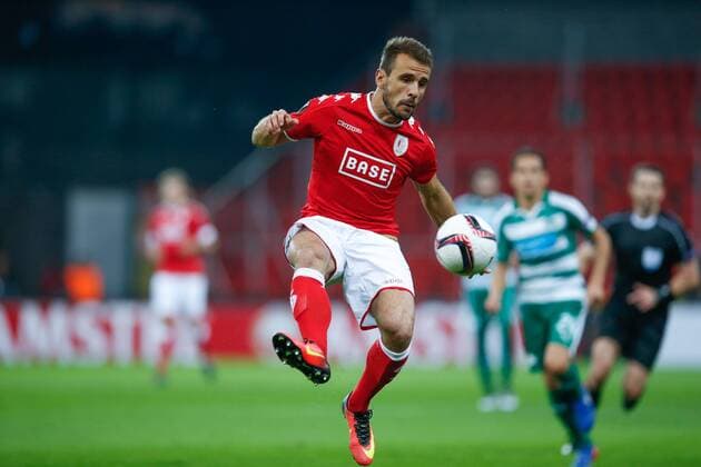 Standard s Orlando Sa pictured in action during a third game of the group stage (group G) of the Europa League competition between Belgian soccer team Standard de Liege and Greek soccer team Panathinaikos, Thursday 20 October 2016, in Liege. BRUNOxFAHY  x04962373x