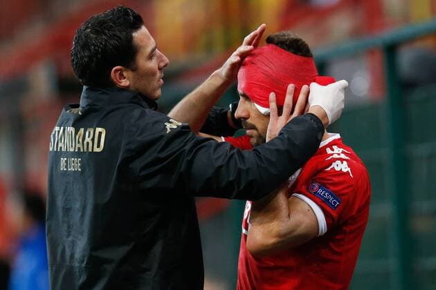 Standard s Orlando Sa pictured during a third game of the group stage (group G) of the Europa League competition between Belgian soccer team Standard de Liege and Greek soccer team Panathinaikos, Thursday 20 October 2016, in Liege. BRUNOxFAHY  x04962400x