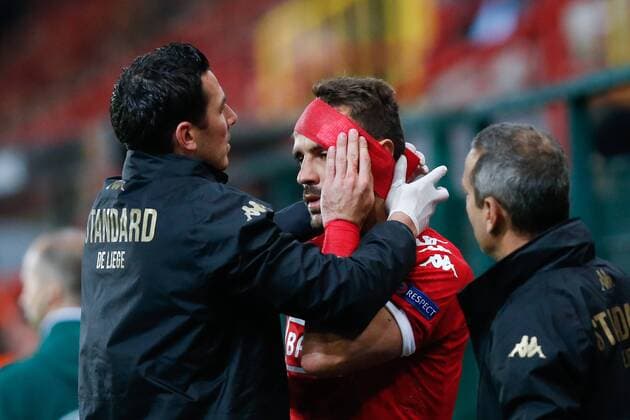 Standard s Orlando Sa pictured during a third game of the group stage (group G) of the Europa League competition between Belgian soccer team Standard de Liege and Greek soccer team Panathinaikos, Thursday 20 October 2016, in Liege. BRUNOxFAHY  x04962402x