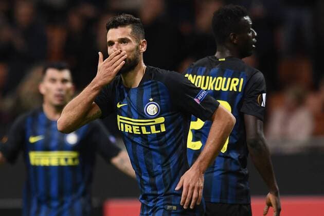 Mg Milano 20 10 2016 - Europa League Inter Mailand - FC Southampton Antonio Candreva 