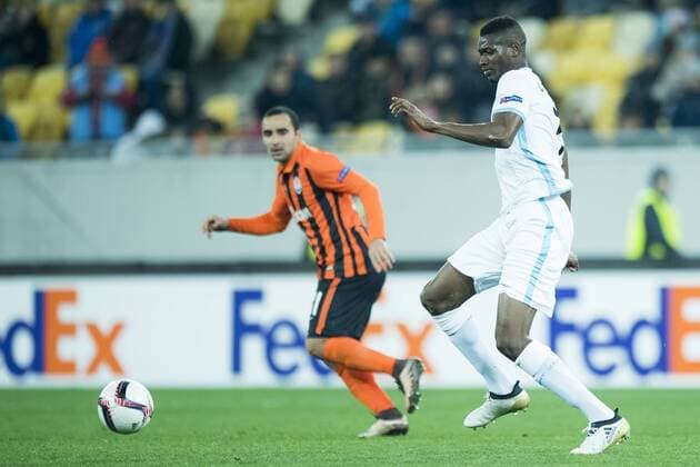 Gent s Kalifa Coulibaly pictured in action during a third game of the group stage (group H) of the Europa League competition between Ukraine club Shaktar Donetsk and Belgian soccer team KAA Gent, Thursday 20 October 2016, in Lviv, Ukraine. JASPERxJACOBS  x04962501x