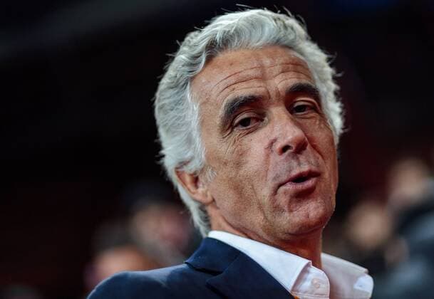 20.10.2016, Red Bull Arena, Salzburg, AUT, UEFA EL, FC Red Bull Salzburg vs OGC Nizza, Gruppe I, im Bild Praesident Jean Pierre Rivere (OGC Nizza) President Jean Pierre Riviere (OGC Nice) during the UEFA Europa League group I match between FC Red Bull Salzburg and OGC Nizza at the Red Bull Arena in Salzburg, Austria on 2016 10 20. Salzburg  EP_fei  