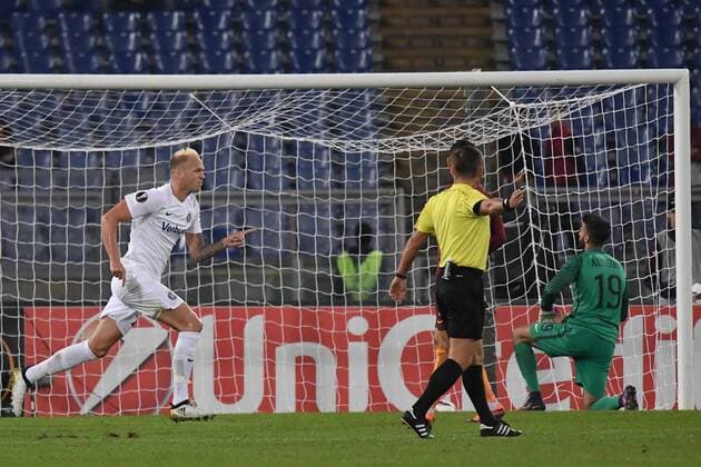 Raphael Holzhauser Austria Wien Goal celebration 0-1 Roma 20-10-2016 Stadio Olimpico Football Calcio Europa League AS Roma - Austria Wien AndreaxStaccioli