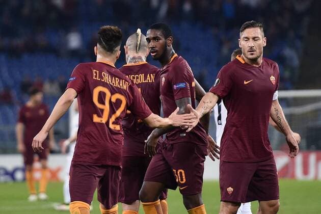 Rom, Italien - Fussball, Europa League, AS Rom vs. Austria Wien: Stephan El Shaarawy 