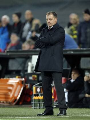 coach Yuryy Vernydub of FC Zorya Luhanskduring the Europa League group A match between Feyenoord and Zorya Luhansk on October 20, 2016 at the Kuip stadium in Rotterdam, The Netherlands. Feyenoord v Zorya Luhansk UEFA Europa League 2016 2017 xVIxxIVx 6433741