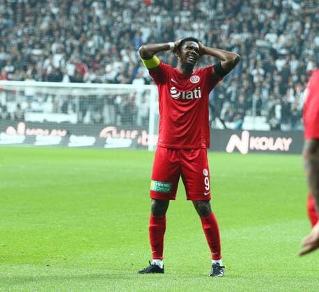 Turkey superlig match between Besiktas and Antalyaspor at Vodafone Arena in Istanbul , Turkey , on October 23, 2016. Final Score : Besiktas 3 - Antalyaspor 0 Pictured: Samuel Etoo of Antalyaspor. 