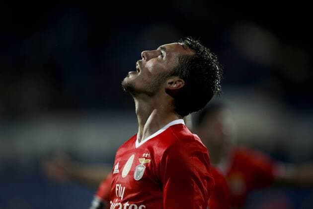 October 23, 2016 - Lisbon, Portugal - Benfica s defender Alejandro Grimaldo celebrates his goal during Premier League 2016 17 match between CF Belenenses vs SL Benfica, in Lisbon, on October 23, 2016.NURPHOTO CARLOS PALMA. Belenenses v Benfica - Primeira Liga  - ZUMAn230 20161023_zaa_n230_560