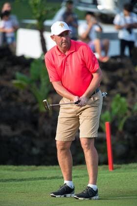 October 23, 2016 - Haikou, Hainan, China - Footballer Gary McAllister on Blackstone course in Mission Hills resort Haikou during the 2nd round of the 4th World celebrity Pro-am. .Blackstone course, Mission Hills resort, Haikou, Hainan Island China. Round 2 of the Mission Hills 4th World celebrity Pro-Am tournament 2016 - ZUMAr144 20161023_zap_r144_020
