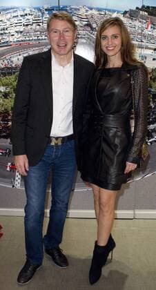 Monaco, October 25, 2016: Monaco World Sports Legends Award with F1 Champion Mika Hakkinen and Girlfriend Marketa Kromatova Monaco World Sports Legends Award