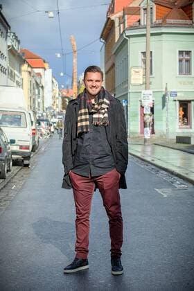 Pascal Testroet beim Fotoshooting. Pascal Testroet