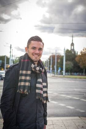 Pascal Testroet beim Fotoshooting. Pascal Testroet