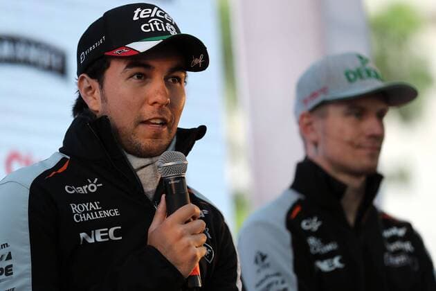 Formel 1, GP von Mexiko, PK mit Perez und Hülkenberg October 26, 2016 - Mexico - EUM20161026DEP02.JPG.CIUDAD DE MEXICO MotoringAutomovilismo-F1.- Los pilotos mexicano y aleman, respectivamente, Sergio Perez, Checo; y Nico Hülkenberg, de la escuderia Force India de F1, en conferencia de prensa, 26 de octubre de 2016. Foto: Agencia EL UNIVERSALJuan Carlos ReyesJMA Latin News - October 26, 2016 - ZUMAu78_ 20161026_zaf_u78_030