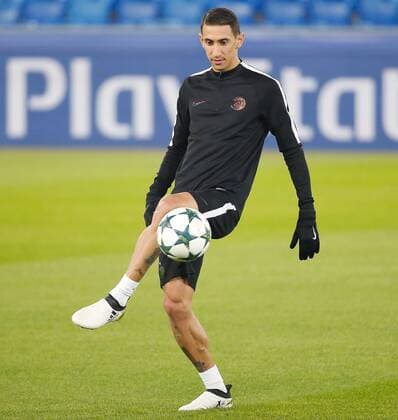 31.10.2016 St Jakob Stadion Basel , SCHWEIZ , Herren Fussball UEFA Champions League Abschlusstraining Im St Jakob Park : Im Bild : Angel Di Maria (Paris Saint Germain) 