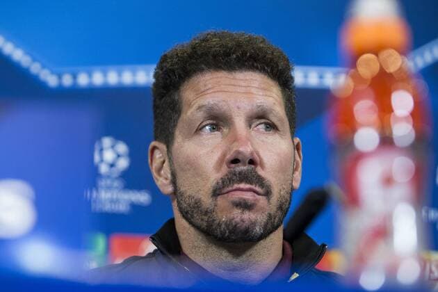 Atletico de Madrid s coach Diego Pablo Cholo Simeone during the press conference PK Pressekonferenz before the match of UEFA Champions League between Atletico de Madrid and FC Rostov, at Vicente Calderon Stadium, Madrid, Spain. October 31, 2016.  (20161031026)
