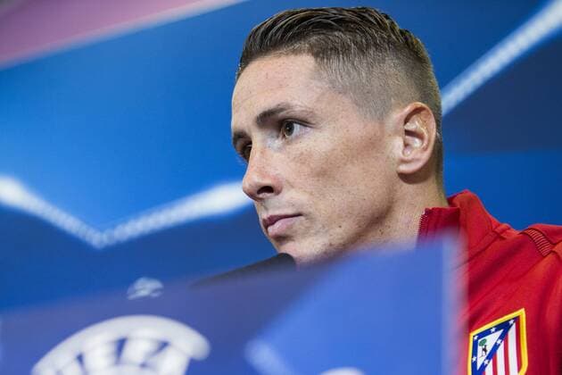 Atletico de Madrid s Fernando Torres during the press conference PK Pressekonferenz before the match of UEFA Champions League between Atletico de Madrid and FC Rostov, at Vicente Calderon Stadium, Madrid, Spain. October 31, 2016.  (20161031005)