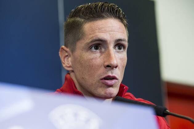 Atletico de Madrid s Fernando Torres during the press conference PK Pressekonferenz before the match of UEFA Champions League between Atletico de Madrid and FC Rostov, at Vicente Calderon Stadium, Madrid, Spain. October 31, 2016.  (20161031041)
