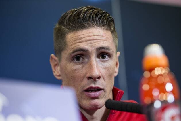 Atletico de Madrid s Fernando Torres during the press conference PK Pressekonferenz before the match of UEFA Champions League between Atletico de Madrid and FC Rostov, at Vicente Calderon Stadium, Madrid, Spain. October 31, 2016.  (20161031029)