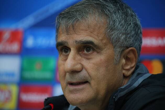 Head coach of Besiktas, Senol Gunes attend a press conference PK Pressekonferenz following a training session in Istanbul, Turkey, 31 Octoberr 2016. Besiktas will face Napoli in a UEFA Champions League Group B match on 01 November 2016. 