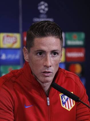 Fernando Torres attends press conference PK Pressekonferenz before the Champions League match against Rostov. xÃngelxRiverox 