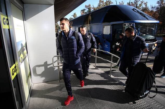 Dinamo departure, Croatia 01.11.2016., Zagreb,Croatia - Team GNK Dinamo goes to Sevilla ahead of UEFA Champions League with Sevilla.  PetarxGlebov PIXSELL
