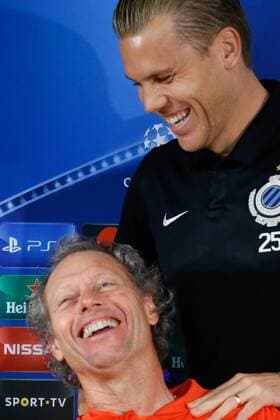 Bilder des Tages - SPORT Club s head coach Michel Preud homme and Club s Rudy Ruud Vormer pictured during a press conference PK Pressekonferenz of Belgian soccer team Club Brugge, Tuesday 01 November 2016, in Porto. Tomorrow Club is playing the fourth game of the group stage of the Champions League competition against Portuguese team Porto. BRUNOxFAHY  x04970689x