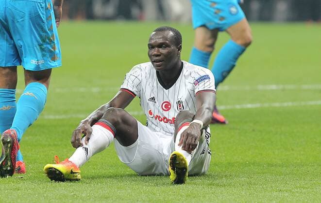 UEFA Champions League Group B match between Besiktas and Napoli at Vodafone Arena in Istanbul , Turkey ,November 01 , 2016. Final Score : Besiktas 1 - Napoli 1 Pictured : Vincent Aboubakar 9 of Besiktas . 