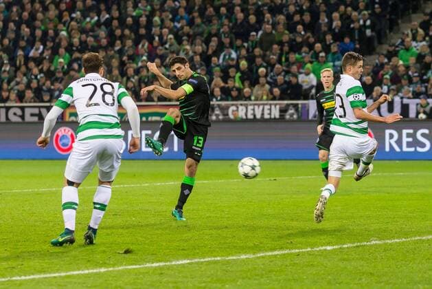 Moenchengladbach, Germany 01.11.2016, UEFA Champions League - 2016 17 Season, Group C - Matchday 4, Borussia Moenchengladbach - Celtic Glasgow, Lars Stindl (BMG) erzielt das 1:0 ( DeFodi048