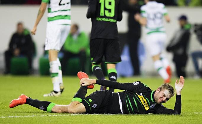 Mönchengladbach, 01.11.2016, Borussia Park Christoph Kramer (BMG) voller Kreide VfL Borussia Mönchengladbach - Celtic Glasgow mm