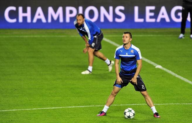 Dinamo Zagreb practice session before the Champions League match against Sevilla. xKIKOxHURTADOx 