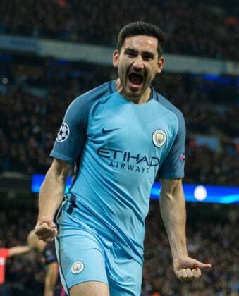 01.11.2016, Etihad Stadium, Manchester, ENG, UEFA CL, Manchester City vs FC Barcelona Barca Gruppe C, im Bild Ilkay Gundogan of Manchester City celebrates after scoring his team s equalising goal to make it 1-1 Ilkay Gundogan of Manchester City celebrates after scoring his team s equalising goal to make it 1-1 during the UEFA Champions League group C match between Manchester City and FC Barcelona at the Etihad Stadium in Manchester, Great Britain on 2016 11 01. Manchester  EP_fil  