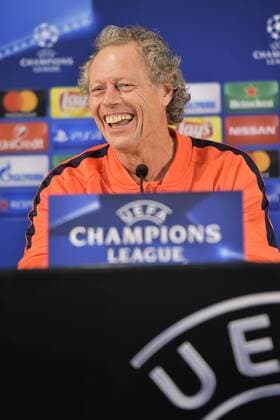 Michel Preud homme head coach of Club Brugge FOOTBALL : Club Bruges KV - Conference de presse et entrainement - Ligue des Champions - Porto - 01 11 2016 Photonews Panoramic  665586651