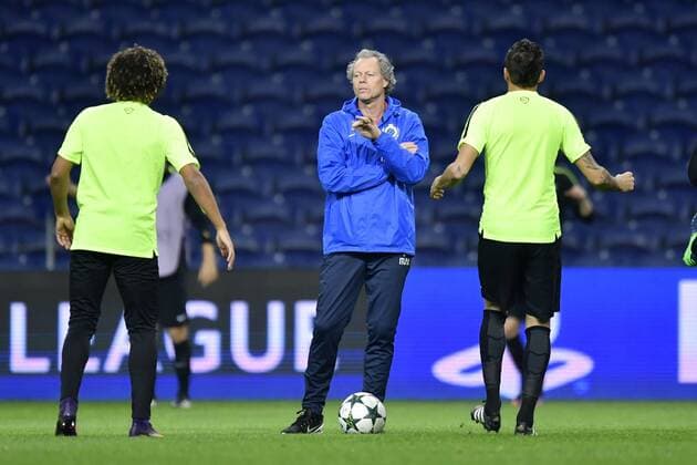 Michel Preud homme head coach of Club Brugge FOOTBALL : Club Bruges KV - Conference de presse et entrainement - Ligue des Champions - Porto - 01 11 2016 Photonews Panoramic  665586651