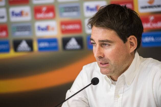 Anderlecht s head coach Rene Weiler pictured during a press conference PK Pressekonferenz of Belgian first league soccer team RSC Anderlecht, Wednesday 02 November 2016. Tomorrow Anderlecht is playing the fourth game of the group stage of the Europa League competition against German club 1. FSV Mainz 05, in the group C. LAURIExDIEFFEMBACQ  x04970999x