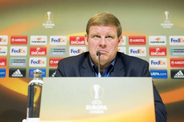 Gent s head coach Hein Vanhaezebrouck pictured during a press conference PK Pressekonferenz of Belgian soccer team KAA Gent, Wednesday 02 November 2016, in Gent. Tomorrow Gent is playing Ukrainian club FC Shakhtar Donetsk in the fourth match of the group stage of the Europa League competition, in Group H. JASPERxJACOBS  x04971043x