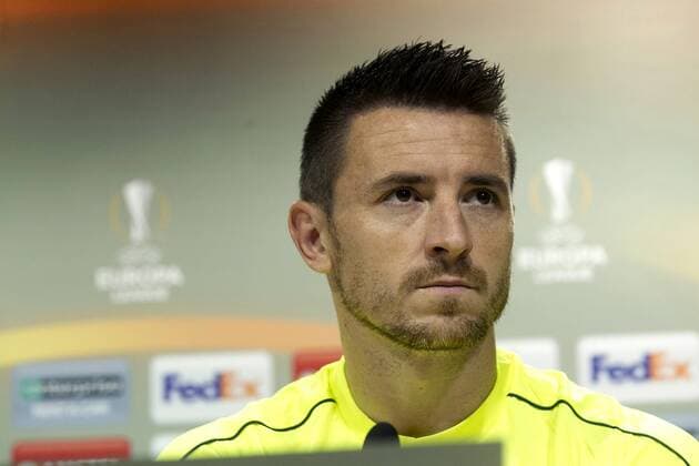 Villarreal CF s player Antonio Rukavina attends a press conference PK Pressekonferenz following a training session held in Villarreal, Spain, 02 November 2016. Villarreal CF will face Osmanlispor FK in a UEFA Europa League groups strage soccer match on 03 November. EFE Domenech Castello Villarreal CF press conference !ACHTUNG: NUR REDAKTIONELLE NUTZUNG!  GRA048 20161102-636136929243862442
