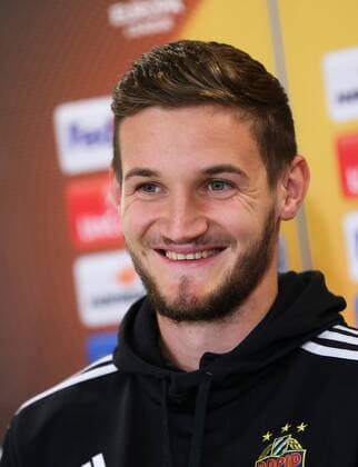 SOCCER - EL, Sassuolo vs Rapid, preview REGGIO EMILIA,ITALY,02.NOV.16 - SOCCER - UEFA Europa League, group stage, US Sassuolo Calcio vs SK Rapid Wien, preview, press conference PK Pressekonferenz of Rapid. Image shows Maximilian Hofmann (Rapid). Keywords: Wien Energie. GEPAxpictures xPhilippxBrem