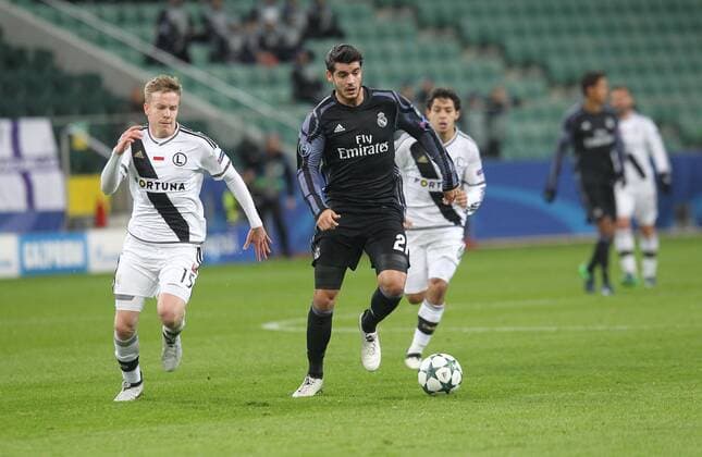 Fußball, CL, Legia Warschau - Real Madrid Fußball Champions League 2016 2017 Legia Warschau - Real Madrid ALVARO MORATA  IMG_1096