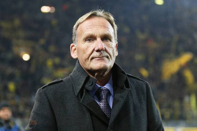 v.li.: Hans-Joachim Watzke (Borussia Dortmund), Fussball, UEFA Champions League, Borussia Dortmund - Sporting Lissabon, xtvx