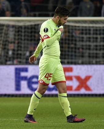 xtwx, 03.11.2016, Fussball Europa League, RSC Anderlecht - FSV Mainz 05, Gruppe C - 4. Spieltag Enttäuscht Suat Serdar (Mainz) Brüssel