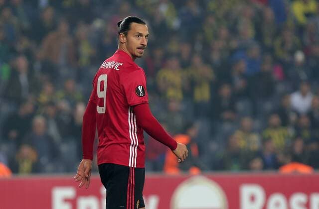 Manchester United ManU s Zlatan Ibrahimovic during a UEFA European League, group A soccer match, between Fenerbahce and Manchester United at Fenerbahce Ulker Arena in Istanbul, 3rd of November, 2016. (Tolga Adanali - Depo Photos)  15552969