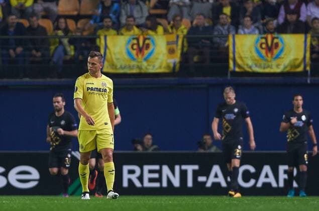 November 3, 2016 - Villarreal, Castellon, Spain - Denis Cheryshev of Villarreal CF reacts after goal of Osmanlispor FK during the UEFA Europa League Group L football match between Villarreal CF and Osmanlispor FK at El Madrigal Stadium, on November 3, 2016. Villarreal CF v Osmanlispor - UEFA Europa League  - ZUMAn230 20161103_zaa_n230_019