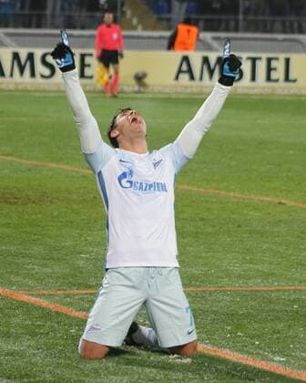 Russian Federation. St. Petersburg. UEFA Europa League. Zenith - Dundalk. Football. Player of football club Zenit Victor Juliano. MaksimxKonstantinov 