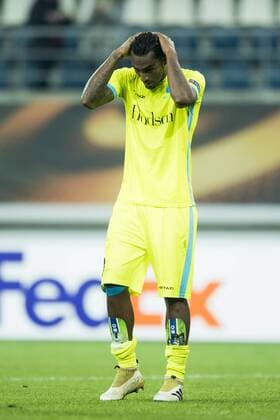 Gent s Renato Neto show defeat after a soccer game between Belgian team KAA Gent and Ukrainian club FC Shakhtar Donetsk, in Gent Thursday 03 November 2016, the fourth match of the group stage of the Europa League competition in Group H. JASPERxJACOBS  x04972100x