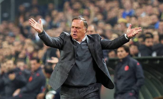 Fenerbahce s trainer Dick Advocaat during a UEFA European League, group A soccer match, between Fenerbahce and Manchester United ManU at Fenerbahce Ulker Arena in Istanbul, 3rd of November, 2016. (Tolga Adanali - Depo Photos)  15552987