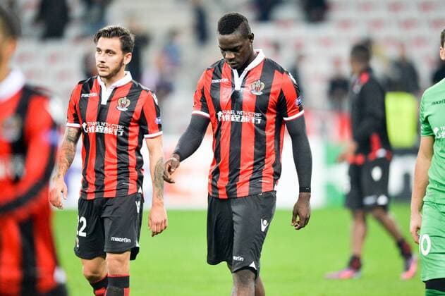 09 Mario Balotelli (nice) - 22 Anastasios Donis (nice) - DECEPTION FOOTBALL : Nice vs Red Bull Salzburg - Ligue Europa - 03 11 2016 AnthonyBIBARD FEP Panoramic 