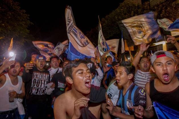 November 3, 2016 - Mexico - EUM20161103DEP09.JPG.QUERETARO, Qro.- Soccer Futbol-Copa MX.- Queretaro vivio una fiesta la noche de este jueves 3 de noviembre de 2016 para celebrar la victoria sobre Chivas.  - ZUMAu78 20161103 zaf u78 088