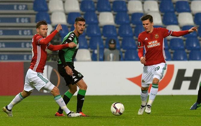 IPP20161103 Football - soccer: UEFA Europa League 2016 2017, Sassuolo Calcio - Rapid Wien, Arnor Traustason Lorenzo Pellegrini e Thomas Murg xHOCHxZWEIx xItalyxPhotoxPressx 