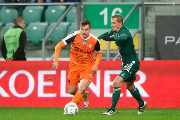 Lukasz Janoszka 2016.11.06 Wroclaw Football Polish Lotto Ekstraklasa season 2016 2017 Slask Wroclaw - KGHM Zaglebie Lubin Lukasz Janoszka  20161106_PF_PA019